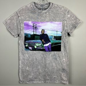 Ice Cube Crewneck Graphic Acid Wash Short Sleeve Licensed Band Tee